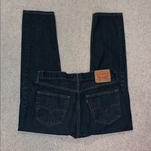 LEVIS MENS JEANS. CUT #508 Dark Blue Denim